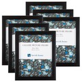 Hastings Home Hastings Home 8x10 Picture Frame Set - 6 Pack for Gallery Style Photograph Displays, Black 600332RCK